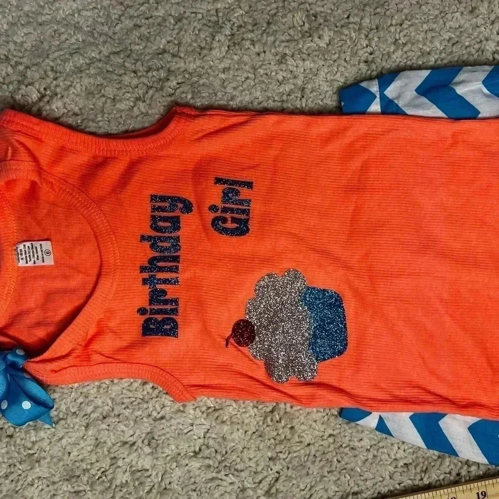 GIRLS BOUTIQUE BIRTHDAY GIRL OUTFIT SIZE 6 NWOT